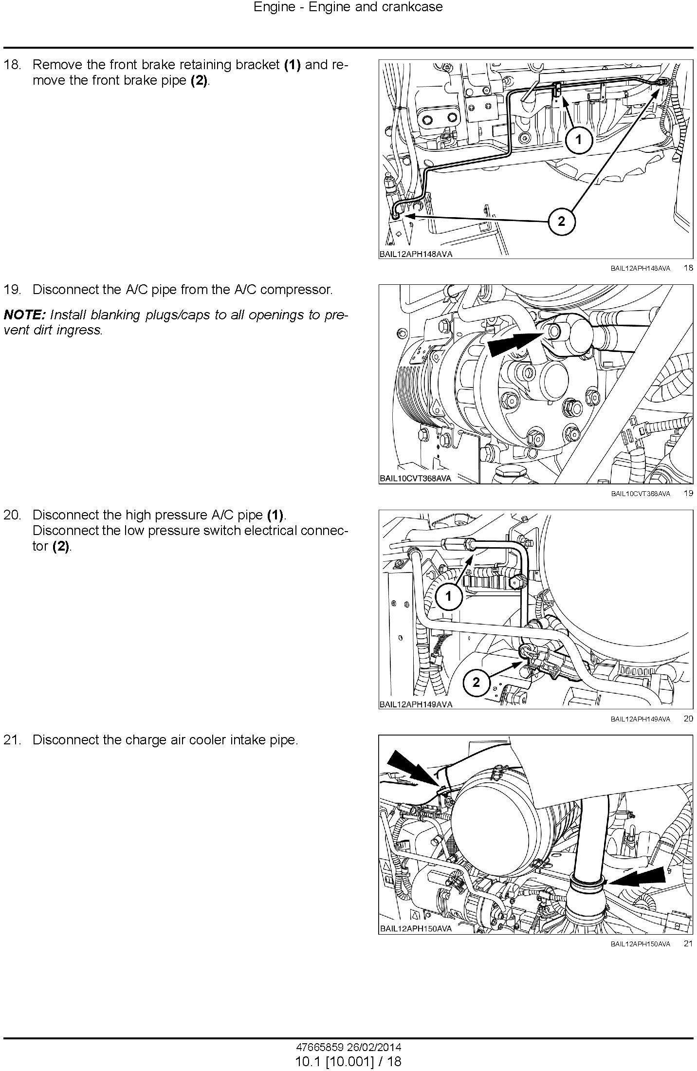 New Holland T6.120, T6.140, T6.150, T6.155, T6.160, T6.165, T6.175 European Tractor Service Manual - 1