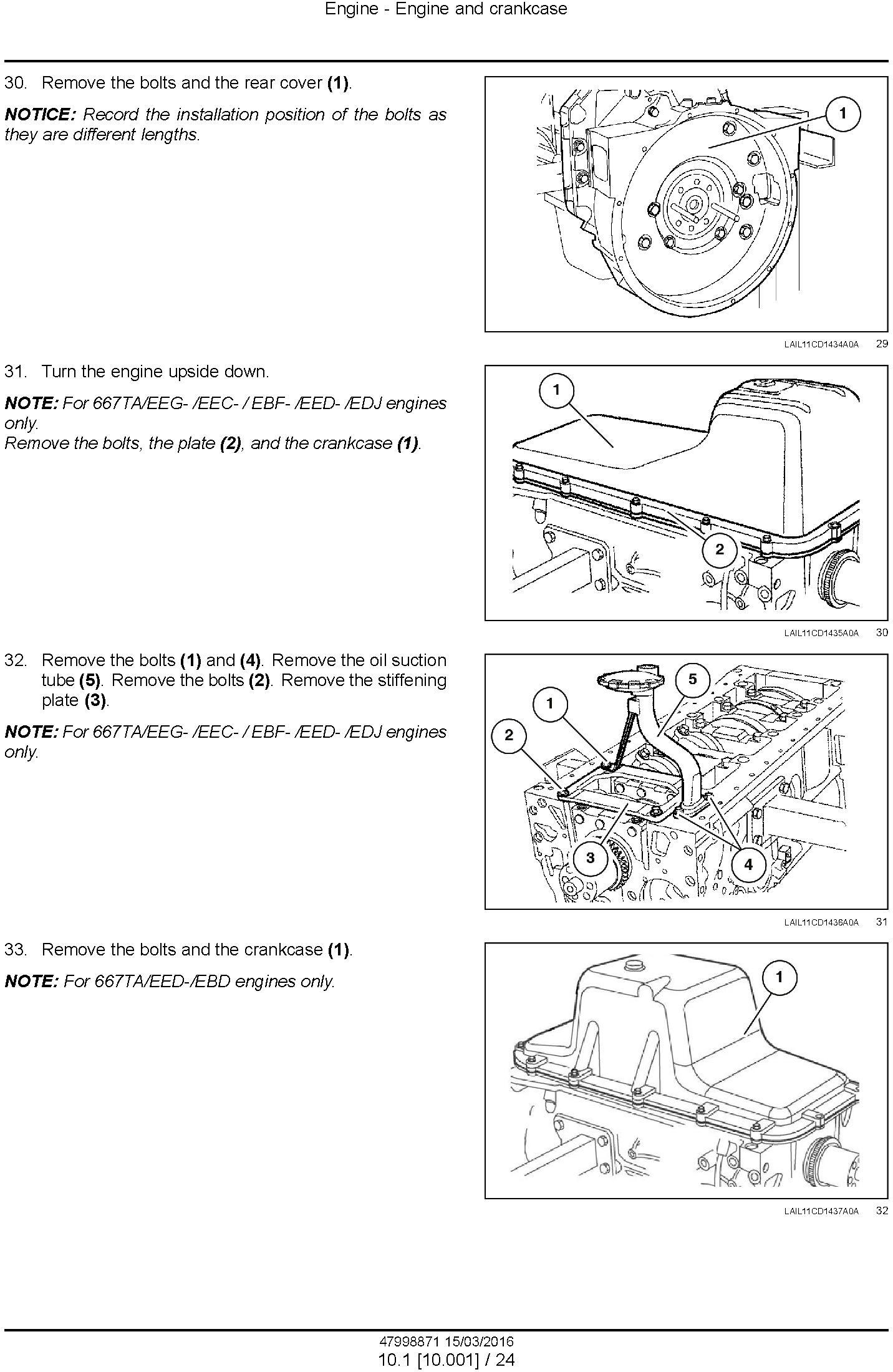 New Holland D140B Crawler dozer Service Manual - 1
