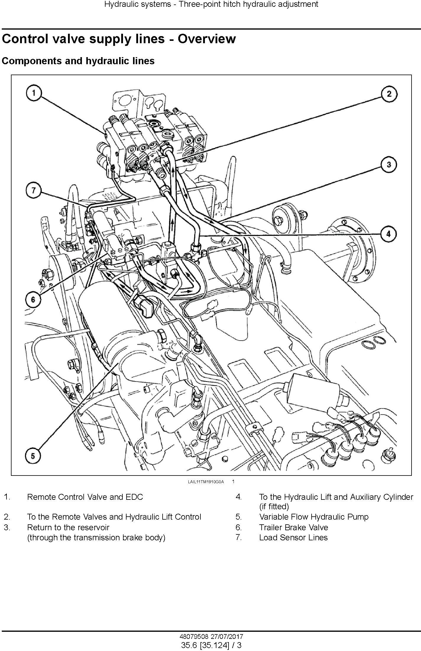 New Holland T7.150, T7.180 Tractor Service Manual (Africa) - 2