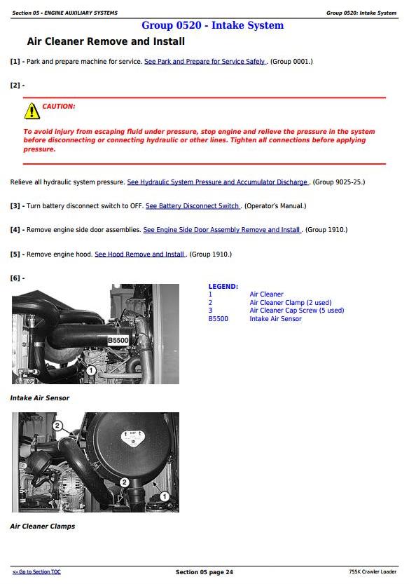 TM12052 - John Deere 755K Crawler Loader Service Repair Technical Manual - 1