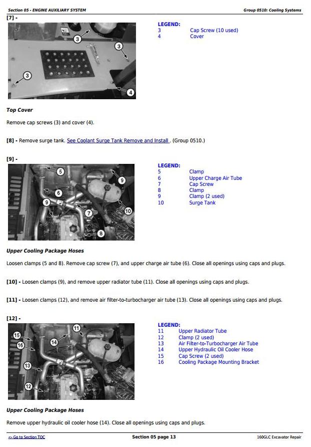 TM12551 - John Deere 160GLC (PIN: 1FF160GX__D055001-) T3/S3A Excavator Service Repair Manual - 1