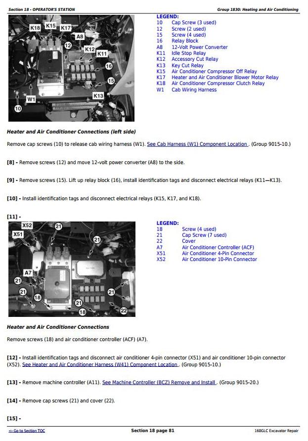 TM12551 - John Deere 160GLC (PIN: 1FF160GX__D055001-) T3/S3A Excavator Service Repair Manual - 2