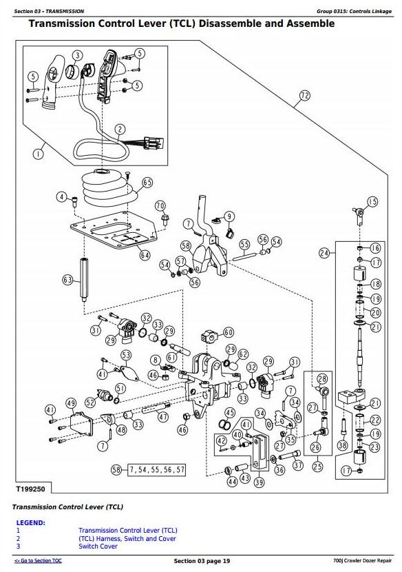 TM2291 - John Deere 700J Crawler Dozer (S.N. before 139435) Service Repair Technical Manual - 1