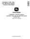 John Deere TeamMate III 1000, 1200 and 1400 Series Inboard Panetary Axles Component Technical Manual (CTM150) 0