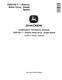 John Deere EMD100-1 Single Speed Electric Motor Drive Component Technical Manual (CTM165719) 0
