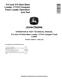 John Deere CT315 Compact Track Loaders, 313 and 315 Skid Steer Loaders Operation and Test Manual (TM10605) 0
