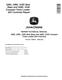 John Deere 329D, 333D Compact Track Loaders, 326D, 328D and 332D Skid Steer Loaders with EH Controls Repair Manual (TM11439) 0