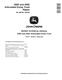 John Deere 250D and 300D Articulated Dump Trucks (SN: 609166-626760) Repair Manual (TM1161) 0