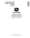 John Deere X750, X754 and X758 Lawn Tractors (SN. up to 040000) Technical Manual (TM122819) 0
