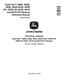 John Deere QuikTrak 648R, 652B, 652E, 652R EFI/MOD, 661R (EFI) Walk-Behind Mowers Technical Manual (TM127719) 0
