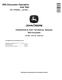John Deere 85G (SN. from J017001) Crawler Excavators Operation and Test Manual (TM12867) 0