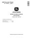 John Deere 60G (SN. from J285001) Compact Excavators Repair Manual (TM12882) 0