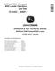 John Deere 204K and 304K Compact 4WD Loaders (SN. from B030847) with iT4 Engines Operation and Test Manual (TM12985) 0