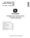 John Deere 843L (SN: F666898-690814) Wheeled Feller Bunchers Operation and Test Manual (TM13127X19) 0