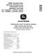 John Deere 859M (Closed Loop Hydrostatic Drive) Tracked Feller Bunchers Operation and Test Manual (TM13182X19) 0