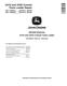 John Deere 331G and 333G Compact Track Loaders (SN: E314413-387237) Repair Manual (TM14068X19) 0