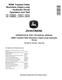 John Deere 859M Tracked Feller Bunchers (Open-Loop Hydraulic Drive) Operation and Test Manual (TM14087X19) 0