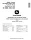 John Deere 859MH Harvesters (Open-Loop Hydraulic Drive) Operation and Test Manual (TM14095X19) 0