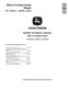 John Deere 850J-II (SN: C306799-354851) Crawler Dozers Repair Manual (TM14229X19) 0