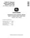 John Deere 1050K PL (SN: F310922-318801) Pipelayer Ready Crawler Dozers Operation and Test Manual (TM14232X19) 0