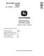 John Deere WL53 (SN. from D100080) 4WD Loaders Repair Manual (TM14287X19) 0