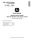 John Deere 320G and 324G Skid Steer Loaders with Manual Controls (SN. from G328658) Repair Manual (TM14302X19) 0