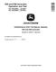 John Deere E60 and E68 Compact Excavators (SN. from D016000) Operation and Test Manual (TM14381X19) 0