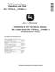 John Deere 700L (SN: F383562-) Crawler Dozers Operation and Test Manual (TM14426X019) 0