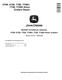 John Deere 670B, 672B, 770B, 770BH, 772B and 772BH Motor Graders Repair Manual (TM1453) 0