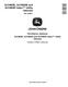 John Deere XUV865E, XUV865M and XUV865R Gator Utility Vehicles Technical Manual (TM145619) - REPLACED BY TM168719 0