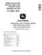 John Deere 859M (Open Loop Hydraulic Drive) Tracked Feller Bunchers Operation and Test Manual (TM14562X019) 0