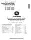 John Deere 803MH and 853MH (Open Loop Hydraulic Drive) Tracked Harvesters Operation and Test Manual (TM14568X019) 0
