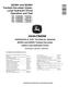 John Deere 803MH and 853MH (Open Loop Hydraulic Drive) Tracked Harvesters Operation and Test Manual (TM14570X019) 0