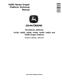 John Deere 1415D, 1420D, 1425D, 1430D, 1435D, 1440D and 1445D Draper Platforms Technical Manual (TM153219) 0