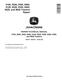 John Deere 9100, 9120, 9200, 9220, 9300, 9320, 9400, 9420, 9520 and 9620 4WD Articulated Tractors Repair Manual (TM1623) 0