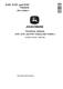 John Deere X107, X127 and X167 Lawn Tractors (SN: 010001-) Technical Manual (TM166319) 0