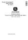 John Deere TX and TX Turf  (SN: 160001-)  Gator Utility Vehicles Technical Manual (TM168119) 0
