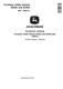 John Deere 2020A and 2030A (SN: 130001-) ProGator Utility Vehicles Technical Manual (TM170319) 0
