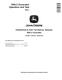 John Deere 550LC Crawler Excavators (Metric) Operation and Test Manual (TM1807) 0