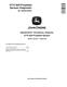 John Deere 4710 (SN. up to 004000) Self-Propelled Sprayers Diagnostic Manual (TM1862) 0