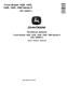 John Deere 1420, 1435, 1445, 1545I and 1565 Series II Front Mowers Technical Manual (TM2147) 0