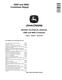 John Deere 9560 (SN. from 705201) and 9660 (SN. from 705201) Combines Repair Manual (TM2161) 0