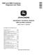 John Deere 9560 (SN. from 705201) and 9660 (SN. from 705201) Combines Diagnostic Manual (TM2162) 0