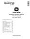 John Deere 9660 CTS (SN. from 705401) Combines Diagnostic Manual (TM2172) 0