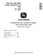 John Deere 244J (SN. before 23289) and 304J (SN. before 23371) Compact 4WD Loaders Operation and Test Manual (TM2206) 0