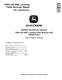 John Deere 759G (SN: 001032-) and TimberJack 608L Tracked Feller Bunchers Repair Manual (TM2219) 0