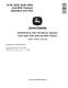 John Deere 8130, 8230, 8330, 8430 and 8530 Tractors Operation and Test Manual (TM2280) 0