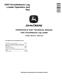 John Deere 335C Knuckleboom Trailer Mount  Log Loaders Operation and Test Manual (TM2292) 0
