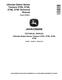 John Deere Ultimate Select Series X700, X740, X748 and X749 Lawn Tractors (Export Edition, SN. from 010001) Technical Manual (TM2351) 0