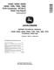 John Deere T550, T560, T660, T670, W540, W550, W650 and W660 (MY2012-2013) Combines Repair Manual (TM404219) 0